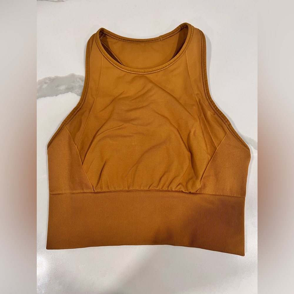 Lululemon‎ Women's Sports Bra Size 4 Mustard Color